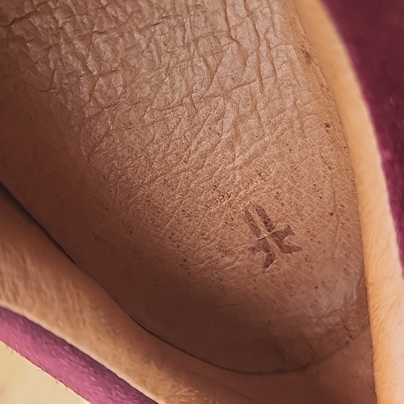 Frye  Gemma fringe Kiltie Bordeaux wine burgundy Sneakers Size 7 - Picture 15 of 15